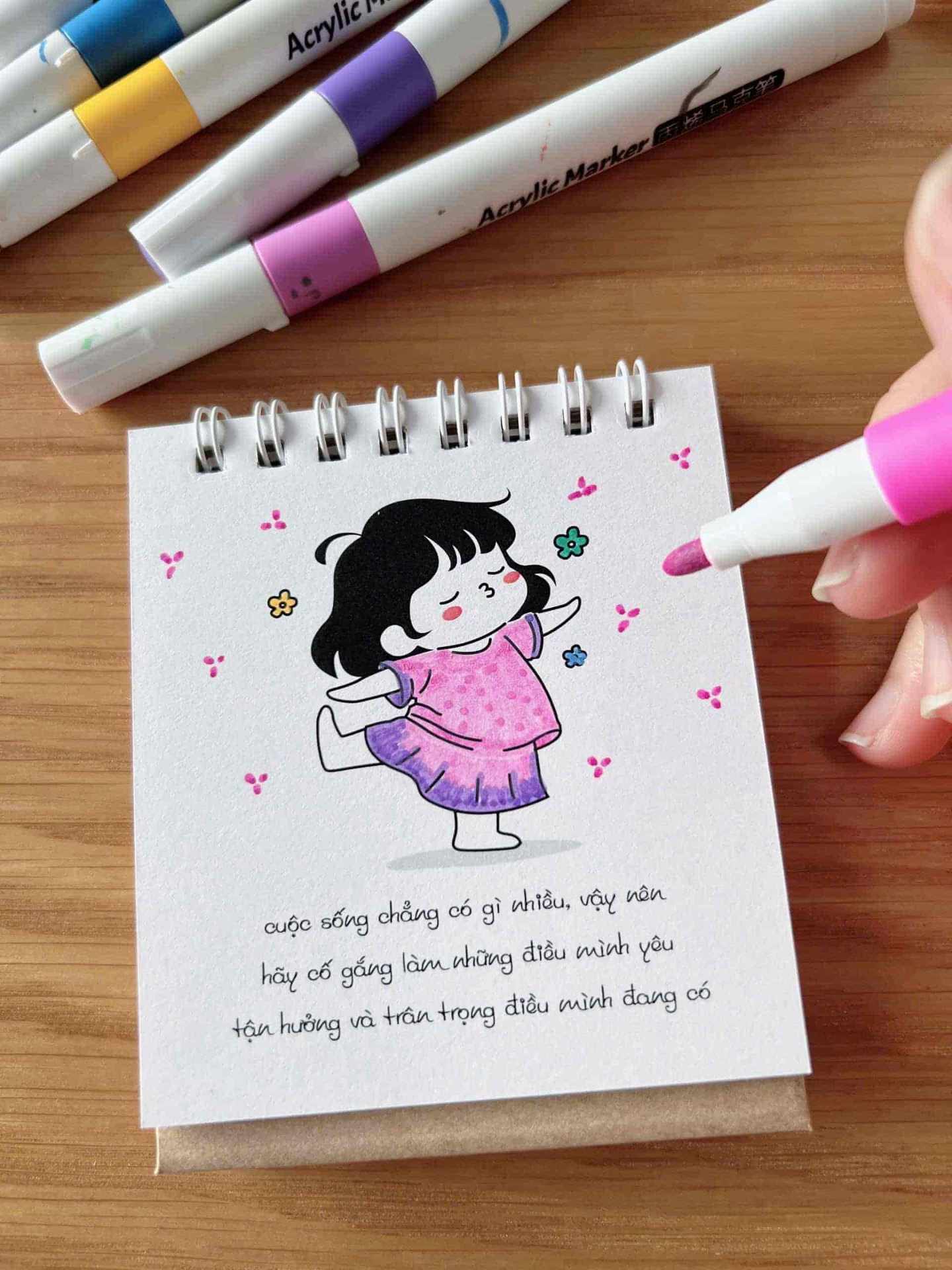 Lịch mini tự tô màu 2026